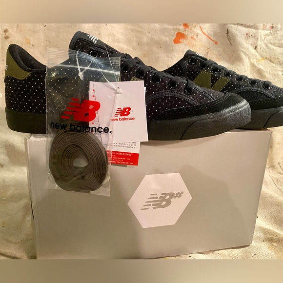 New Balance Numeric 212 Black/Oak Leaf Green Skate Shoe - Picture 4 of 5